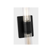 Generation Lighting Keaton 20 Inch Vanity Sconce In Midnight Black With Clear Fluted Glass (4565002CF-112)