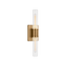 Generation Lighting Keaton 20 Inch Vanity Sconce In Satin Brass With Clear Fluted Glass (4565002CF-848)