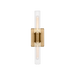 Generation Lighting Keaton 20 Inch Vanity Sconce In Satin Brass With Clear Fluted Glass (4565002CF-848)
