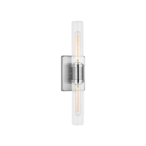 Generation Lighting Keaton 20 Inch Vanity Sconce In Brushed Nickel With Clear Fluted Glass (4565002CF-962)
