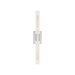 Generation Lighting Keaton 30 Inch Vanity Sconce In Chrome With Clear Crackle Glass (4665002CC-05)