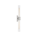 Generation Lighting Keaton 30 Inch Vanity Sconce In Chrome With Clear Crackle Glass (4665002CC-05)