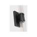 Generation Lighting Keaton 30 Inch Vanity Sconce In Midnight Black With Clear Crackle Glass (4665002CC-112)