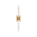 Generation Lighting Keaton 30 Inch Vanity Sconce In Satin Brass With Clear Crackle Glass (4665002CC-848)