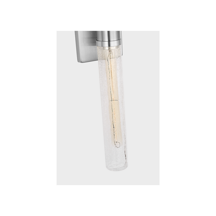 Generation Lighting Keaton 30 Inch Vanity Sconce In Brushed Nickel With Clear Crackle Glass (4665002CC-962)