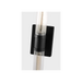 Generation Lighting Keaton 30 Inch Vanity Sconce In Midnight Black With Clear Fluted Glass (4665002CF-112)