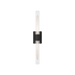 Generation Lighting Keaton 30 Inch Vanity Sconce In Midnight Black With Clear Fluted Glass (4665002CF-112)