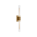 Generation Lighting Keaton 30 Inch Vanity Sconce In Satin Brass With Clear Fluted Glass (4665002CF-848)