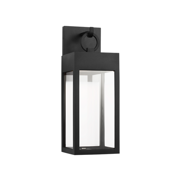 Generation Lighting Sesha 16 Inch Wall Lantern In Textured Black (SLO1371TXB)