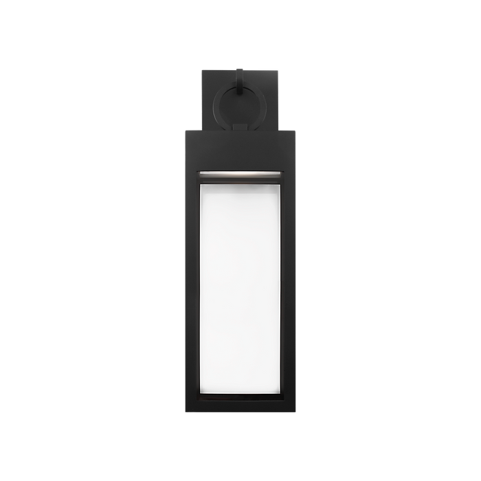 Generation Lighting Sesha 30 Inch Wall Lantern In Textured Black (SLO1401TXB)