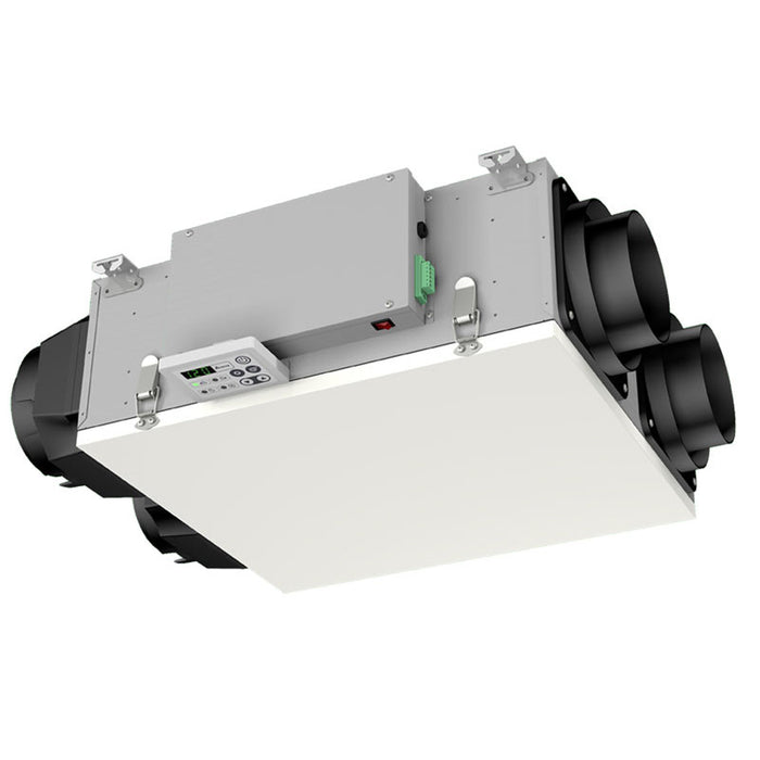 Delta Breez 120 CFM Side Port Energy Recover Ventilator With DC Motor Merv13 Filter Included (VEB120S)