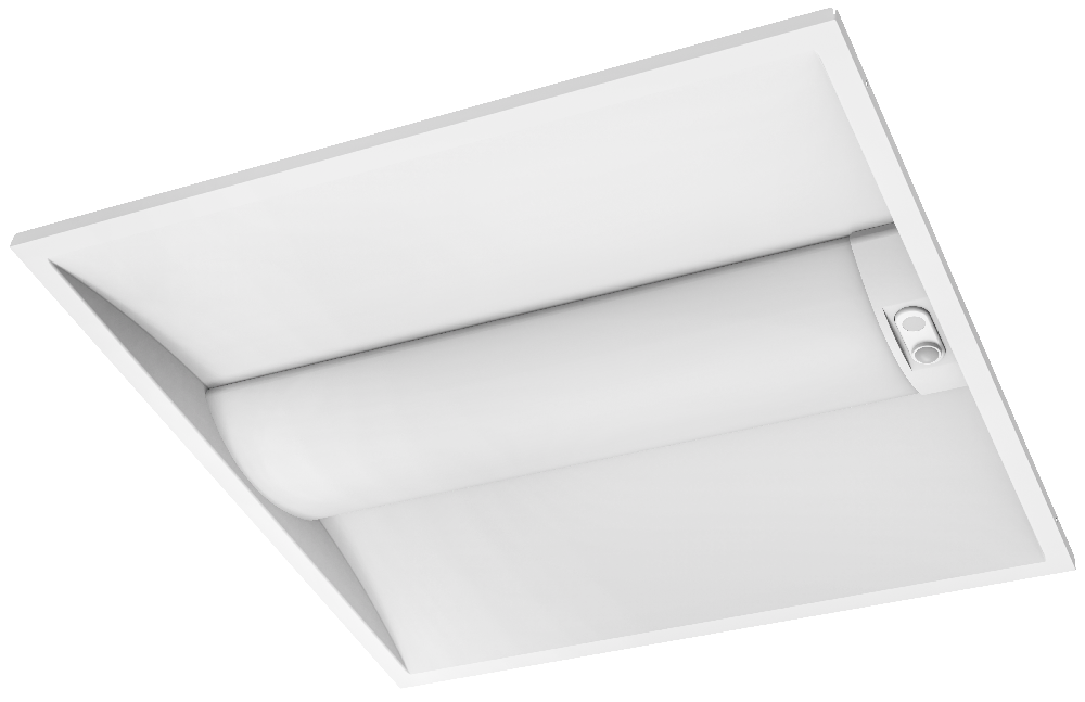 Litetronics 2X2 LED Volumetric Troffer Wattage/CCT Selectable 18W/20W/25W/30W/36W 3000K/3500K/4000K/5000K/6000K 120-277V 80 CRI White With Sensor Socket (VLT2S)