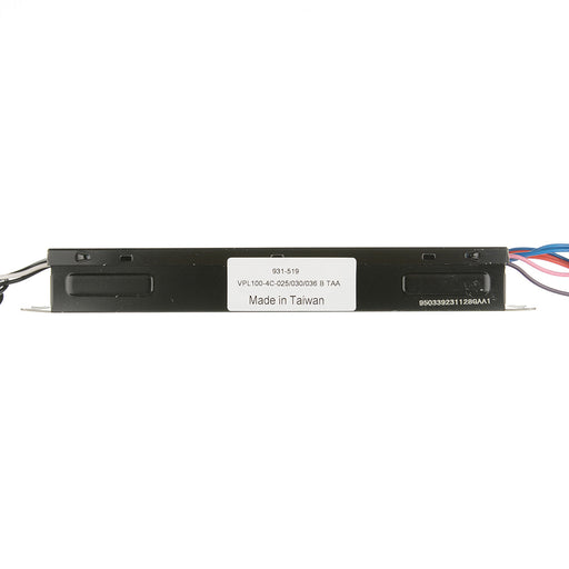 Espen Coretech LED Driver Input 120-277Vac Output Current Selectable 250Ma/300Ma/360Ma Output Voltage 20-46V 4-Channel Black/White Leads (VPL100-4C-025/030/036 TAA)