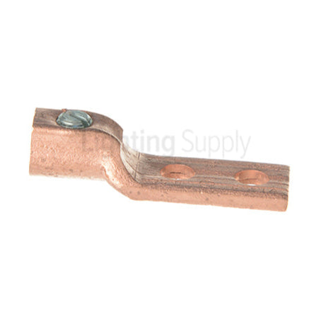 ILSCO Copper Mechanical Lug Conductor Range 4-14 1 Port 2 Holes #10 Bolt Size 1/2 Inch Hole Spacing Seamless UL CSA (VT-4-S)