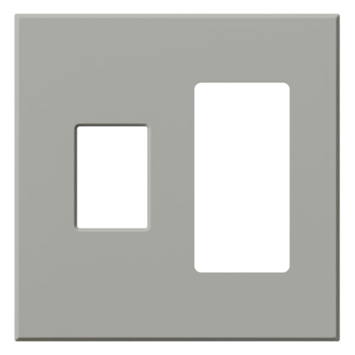 Lutron Vareo Wall Plate 2-Gang 1 Dimmer/1 Accessory Green Briar (VWP-2CR-GR)