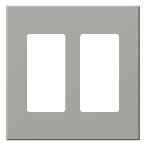 Lutron Vareo Wall Plate 2-Gang Accessory Gray (VWP-2R-GR)