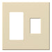 Lutron Vareo Wall Plate 2-Gang 1 Accessory/1 Dimmer Beige (VWP-2RC-BE)