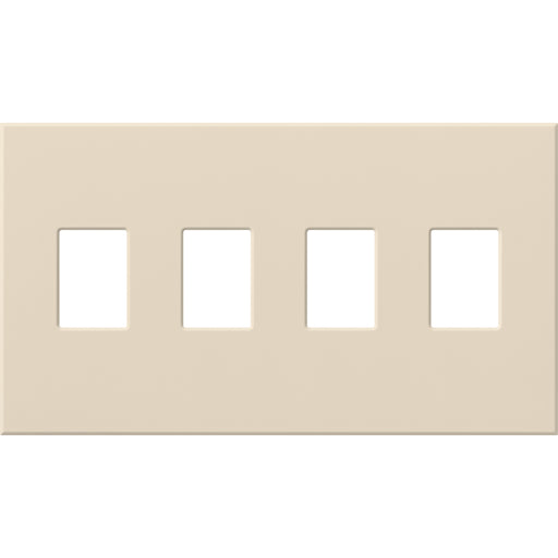 Lutron Vareo Wall Plate 4-Gang Light Almond (VWP-4-LA)