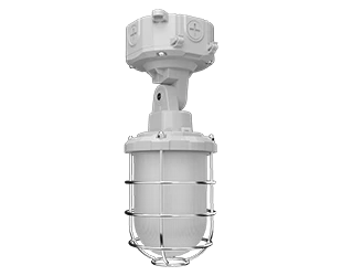 RAB LED Vaporproof Light Wattage/CCT Selectable 20W/16W/12W 3000K/4000K/5000K Down/Up Plus Down With Photocell Gray (VX20)