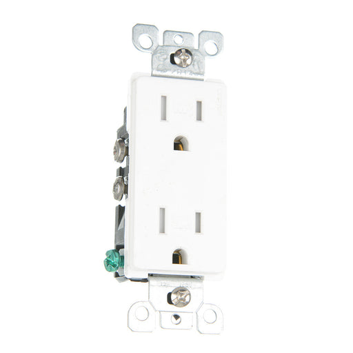 Leviton 15A Decora Weather And Tamper-Resistant Duplex Outlet (W5325-T0W)