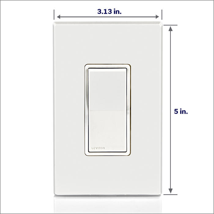 Leviton 20A 120/277V Decora Weather-Resistant 3-Way Switch Residential Grade White (W5623-2W)