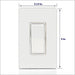 Leviton 20A 120/277V Decora Weather-Resistant 3-Way Switch Residential Grade White (W5623-2W)