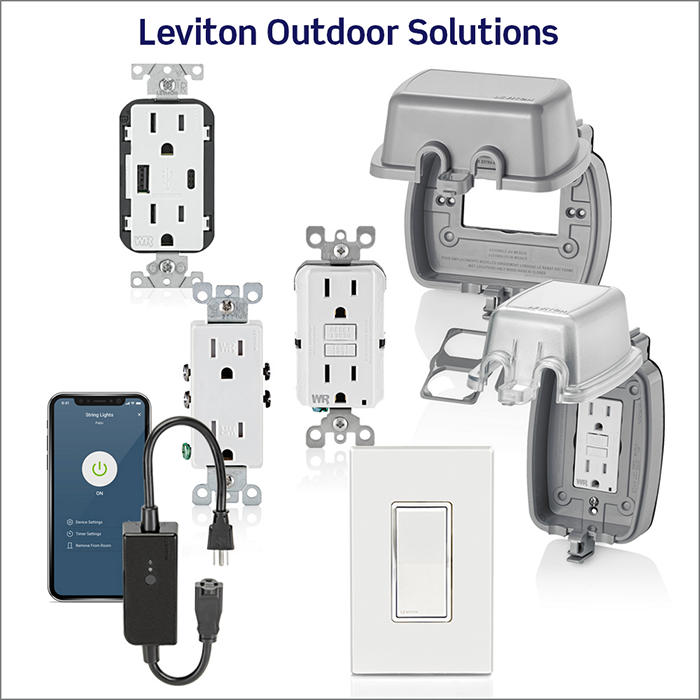 Leviton 20A 120/277V Decora Weather-Resistant 3-Way Switch Residential Grade White (W5623-2W)