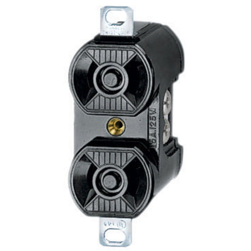 Bryant Locking Duplex Receptacle 15A 125V L1-15R Black (7540)