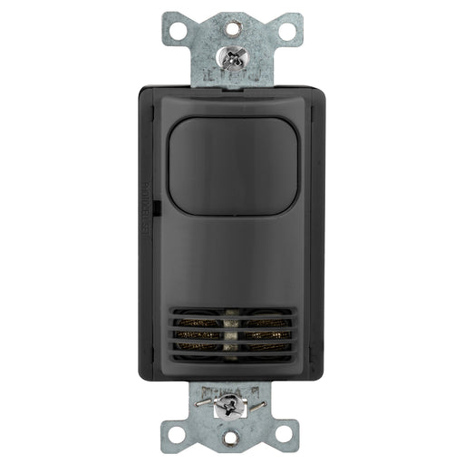 Bryant Wall Switch Sensor Dual Technology 2-Circuit No Button Black (MSD2000BK2N)
