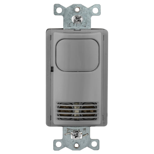 Bryant Wall Switch Sensor Dual Technology 2-Circuit No Button Gray (MSD2000GY2N)