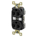 Bryant Weather Resistant Receptacle Duplex Side And Back Wired Industrial Grade 20A 125V Black (BRY5362BLKWR)