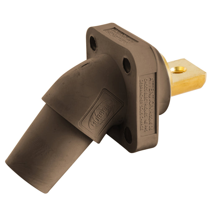 Bryant Single-Pole 300/400A Angled Receptacle Bus Bar Connection Brown (HBLFRABBN)
