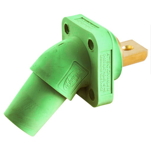 Bryant Single-Pole 300/400A Angled Receptacle Bus Bar Connection Green (HBLFRABGN)