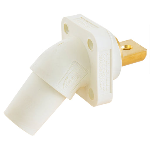 Bryant Single-Pole 300/400A Angled Receptacle Bus Bar Connection White (HBLFRABW)