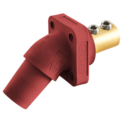 Bryant Single-Pole 300/400A Angled Receptacle Screw Red (HBLFRAR)