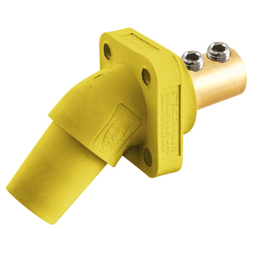 Bryant Single-Pole 300/400A Angled Receptacle Screw Yellow (HBLFRAY)