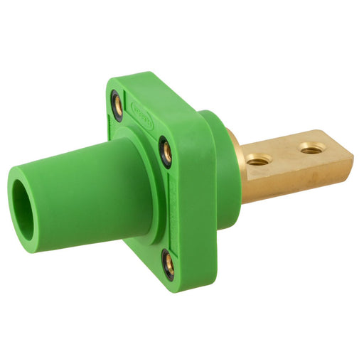 Bryant Single-Pole 400A Female Bus Bar Connection 2 Hole Green (HBLFRB2GN)