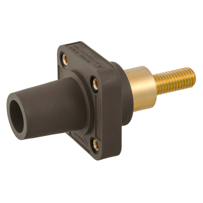 Bryant Single-Pole 300/400A Female Extra Long Stud Receptacle Brown (HBLFRSCEBN)