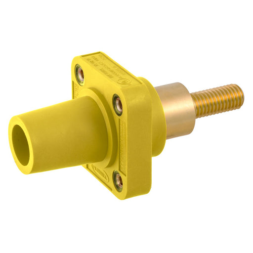 Bryant Single-Pole 300/400A Female Extra Long Stud Receptacle Yellow (HBLFRSCEY)
