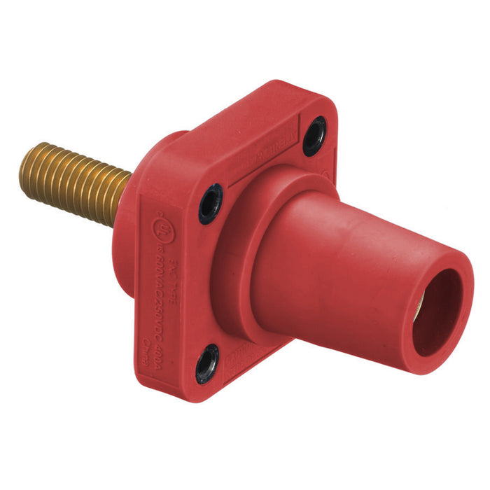 Bryant Single-Pole 300/400A Female Stud Receptacle Red Mod (HBLFRSCXR)