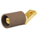 Bryant Single-Pole 300/400A Male Offset Angled Brown (HBLMOABN)