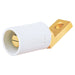 Bryant Single-Pole 300/400A Male Offset Angled White (HBLMOAW)