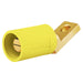 Bryant Single-Pole 300/400A Male Offset Angled Yellow (HBLMOAY)