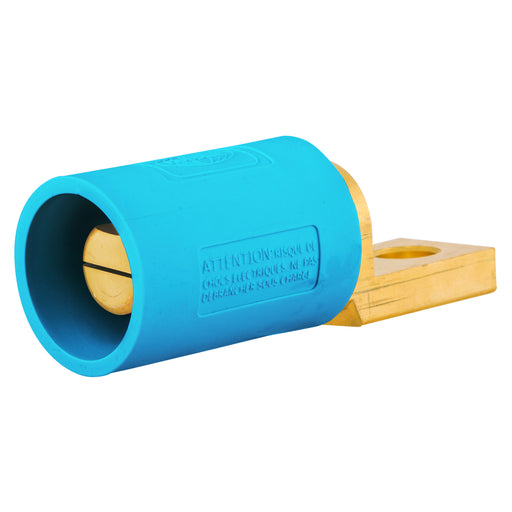 Bryant Single-Pole 300/400A Male Offset Straight Blue (HBLMOSBL)