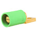 Bryant Single-Pole 300/400A Male Offset Straight Green (HBLMOSGN)