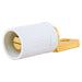 Bryant Single-Pole 300/400A Male Offset Straight White (HBLMOSW)