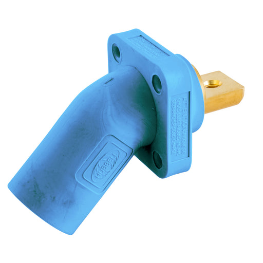 Bryant Single-Pole 300/400A Angled Inlet Bus Bar Connection Blue (HBLMRABBL)