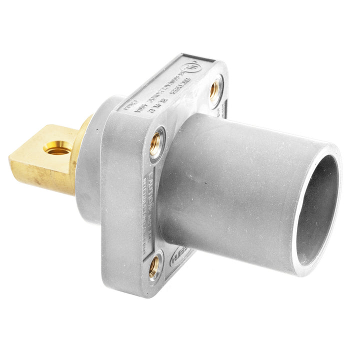 Bryant Single-Pole 300/400A Male Bus Bar Connection Receptacle White (HBLMRBW)