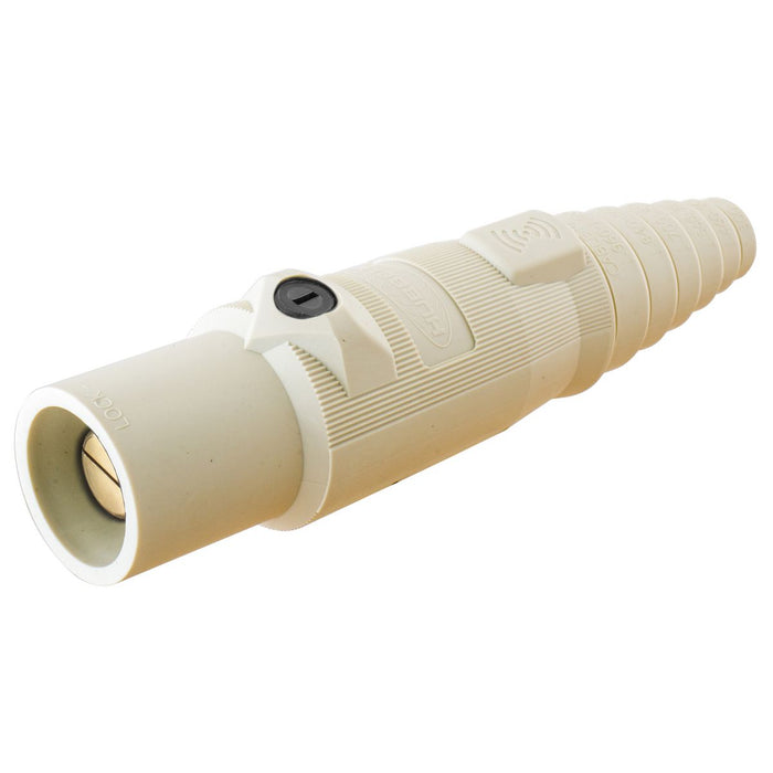 Bryant Single-Pole 300A Male Plug White RFID (HBLRF300MW)