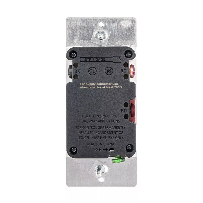 Bryant Lighting Controls Residential Rocker Dimmer Switch 300W LED/Compact Fluorescent 600W Incandescent 2.5A Single Pole Three-Way 120V Ivory (LCD300DI)